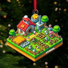Load image into Gallery viewer, Personalized Gaming Farm Christmas Ornament Ornament PopCulturePrints
