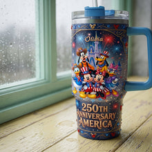 Load image into Gallery viewer, Celebrate America with a Fun Twist - Personalized 40oz Tumbler for True Patriots
