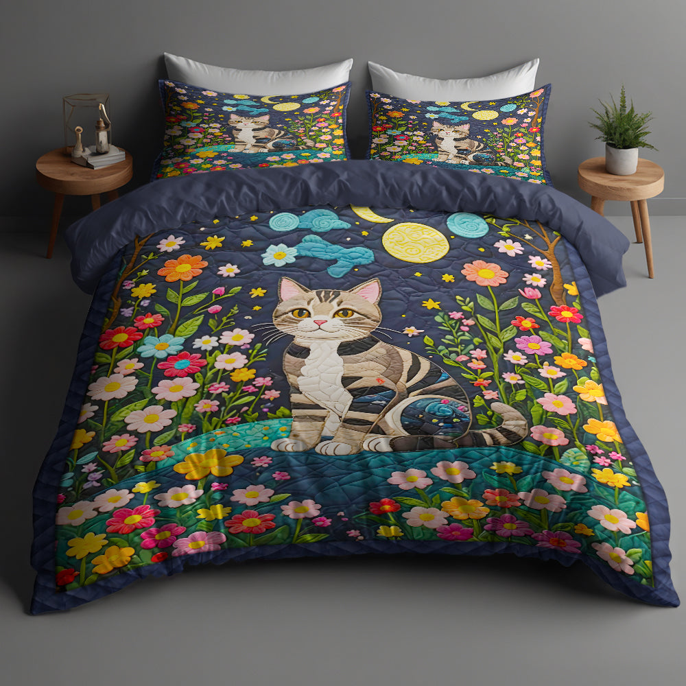 Vibrant Cat Lovers Quilt Bedding Set Blanket PopCulturePrints