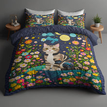 Load image into Gallery viewer, Vibrant Cat Lovers Quilt Bedding Set Blanket PopCulturePrints
