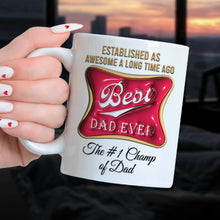 Load image into Gallery viewer, Personalized Dad&#39;s Beer Mug – Cheerful Gift for Beer Lovers Coffee Mug PopCulturePrints
