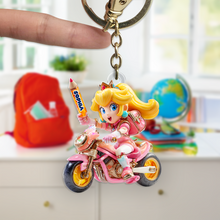 Load image into Gallery viewer, “Race into Adventure!” Personalized Keychain for Car Fans - Custom Gift for Enthusiasts, Friends, and Family Keychains PopCulturePrints
