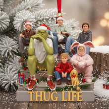 Load image into Gallery viewer, &quot;Celebrate the Season with Laughter!&quot; - Funny Holiday Squad Ornament, Personalized Custom Gift for Friends and Family Ornament PopCulturePrints
