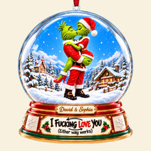 Load image into Gallery viewer, I Fucking Love You - Personalized Furry Naughty Couple Ornament for Christmas
