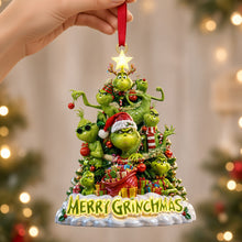 Load image into Gallery viewer, "Celebrate with the Grinch!" - Funny Christmas Tree Ornament, Personalized Gift for Everyone
