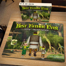 Load image into Gallery viewer, Personalized &#39;Best Father Ever&#39; Jigsaw Puzzle Jigsaw Puzzles PopCulturePrints
