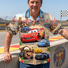 Load image into Gallery viewer, “Fuel Your Passion with Style” - Racing Crew Hawaiian Shirt, Personalized Gift for Auto Enthusiasts
