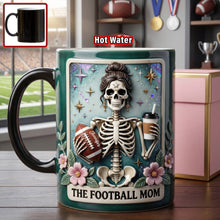 Load image into Gallery viewer, "Embrace the Game, Celebrate the Mom" - Fun Waiting American Football Mom Tarot Card Magic Mug - Personalized Gift for Football Moms Coffee Mug PopCulturePrints
