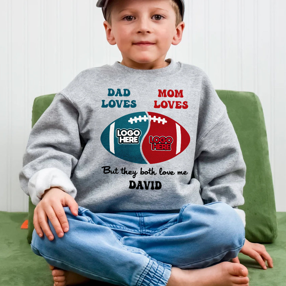 Custom Kids Shirt - Dad and Mom Love Me