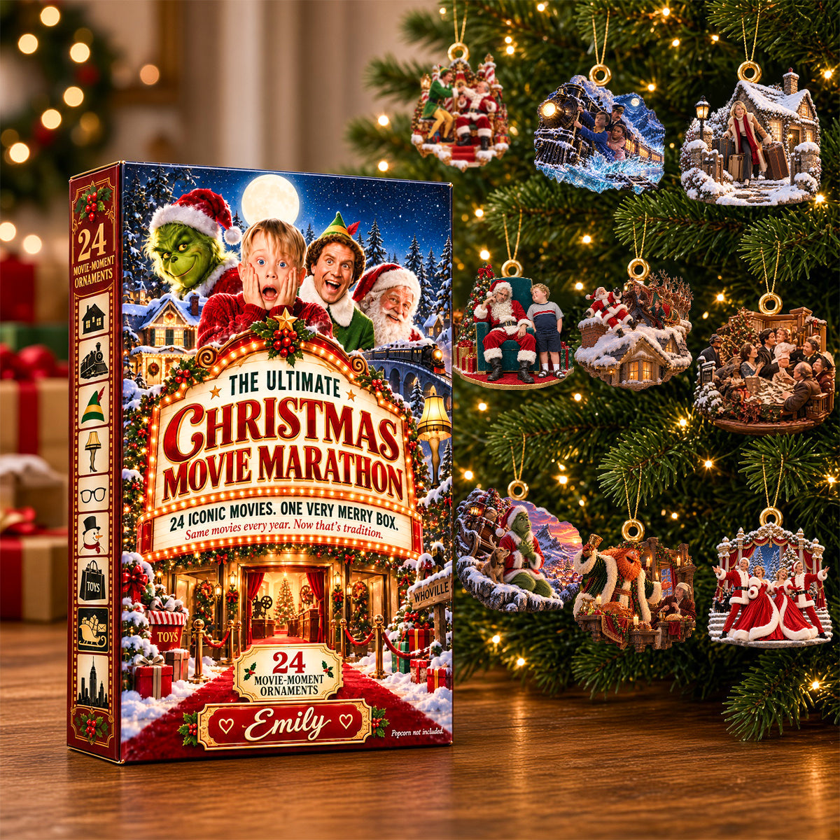Celebrate the Magic of Christmas - The Ultimate Movie Marathon Advent Calendar - Personalized Gift for Everyone Advent Calendar PopCulturePrints