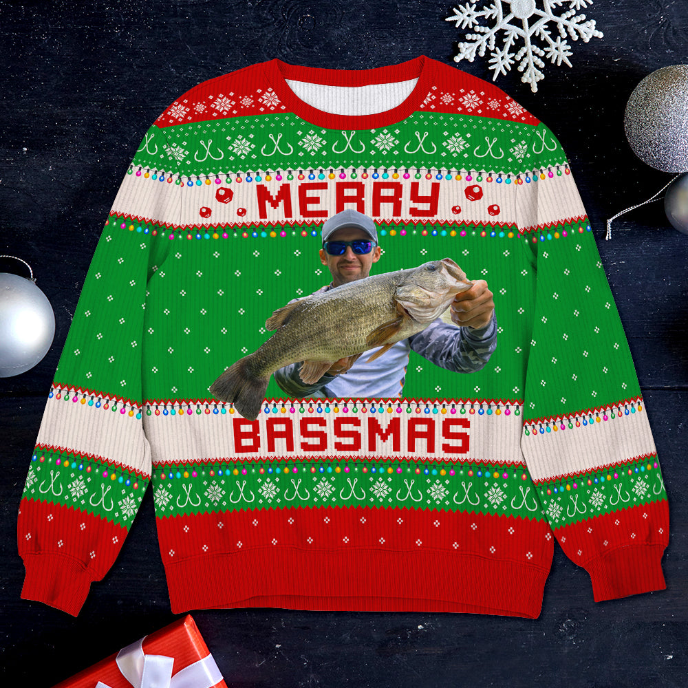 Personalized Fishing Lovers Ugly Christmas Sweater