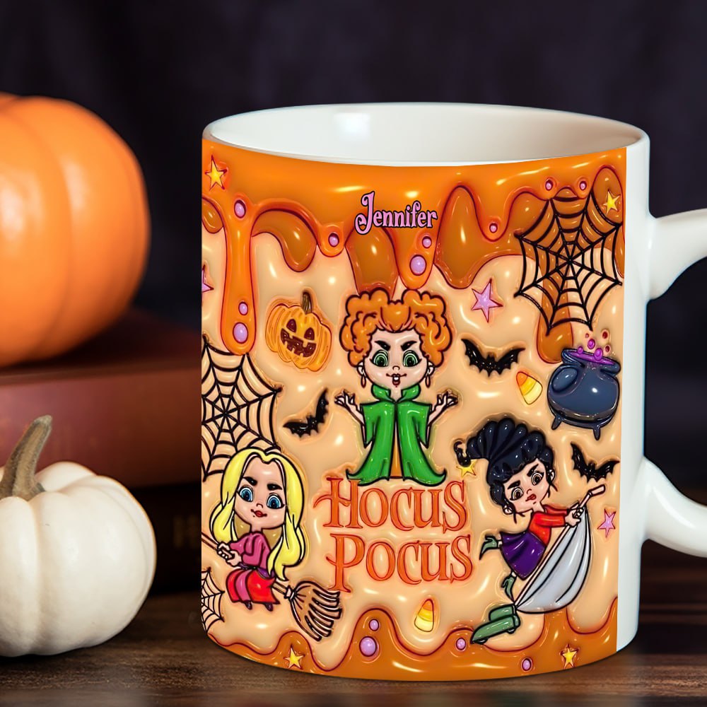 Personalized Halloween Hocus Pocus Coffee Mug – Custom Name