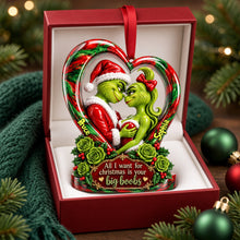 Load image into Gallery viewer, All I Want for Christmas is Your Big Boobs - Personalized Playful Desire Couple Ornament
