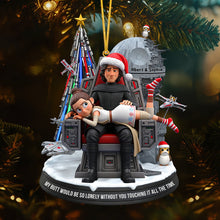 Load image into Gallery viewer, Galactic Love Christmas Ornament – Personalized Gift for Couples Ornament PopCulturePrints
