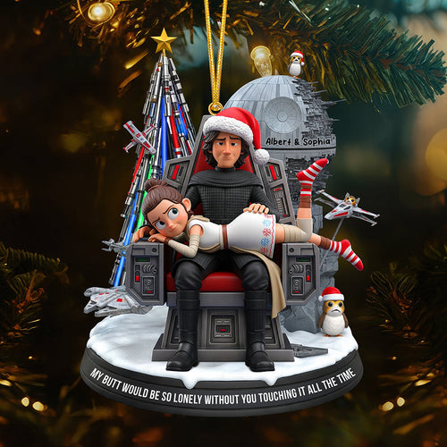 Galactic Love Christmas Ornament – Personalized Gift for Couples Ornament PopCulturePrints