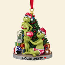 Load image into Gallery viewer, “House Divided But Our Love United” – Personalized Baseball Couple Christmas Ornament Ornament PopCulturePrints
