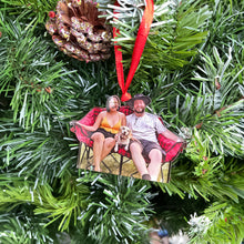 Load image into Gallery viewer, Personalized Camping Lovers Photo Ornament Ornament PopCulturePrints
