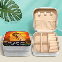 Load image into Gallery viewer, Personalized Lion Couple Jewelry Box - Feel The Love Jewelry Box PopCulturePrints
