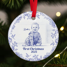Load image into Gallery viewer, &quot;Capture Family Moments with Love&quot; - Custom Photo Family Ornament - Personalized Gift for Parents, Grandparents, and Family Friends Ornament PopCulturePrints
