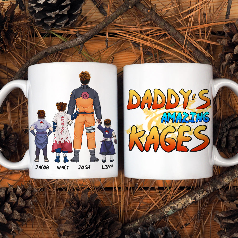 Personalized Anime Dad Coffee Mug - Father's Day Gift Coffee Mug PopCulturePrints