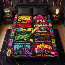 Load image into Gallery viewer, “Unleash Your Adventure Spirit” - Survival Challenge Blanket - Personalized Gift for Gamers and Horror Fans Blanket PopCulturePrints
