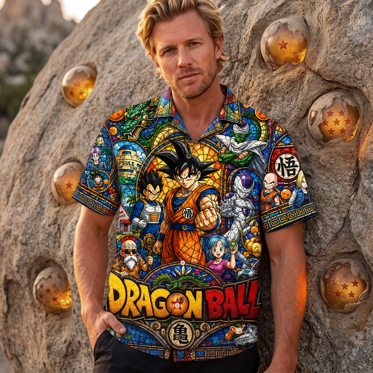 Warriors In Fantastical Journey Hawaiian Shirt - Personalized Gifts 02huta140726 Hawaiian Shirts PopCulturePrints