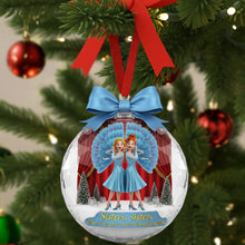 Load image into Gallery viewer, Sisters, Sisters! A Heartfelt Personalized Ornament for Besties Ornament PopCulturePrints
