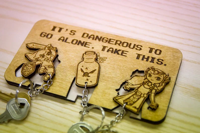 Personalized Geek Key Holder - Retro Gaming Inspiration