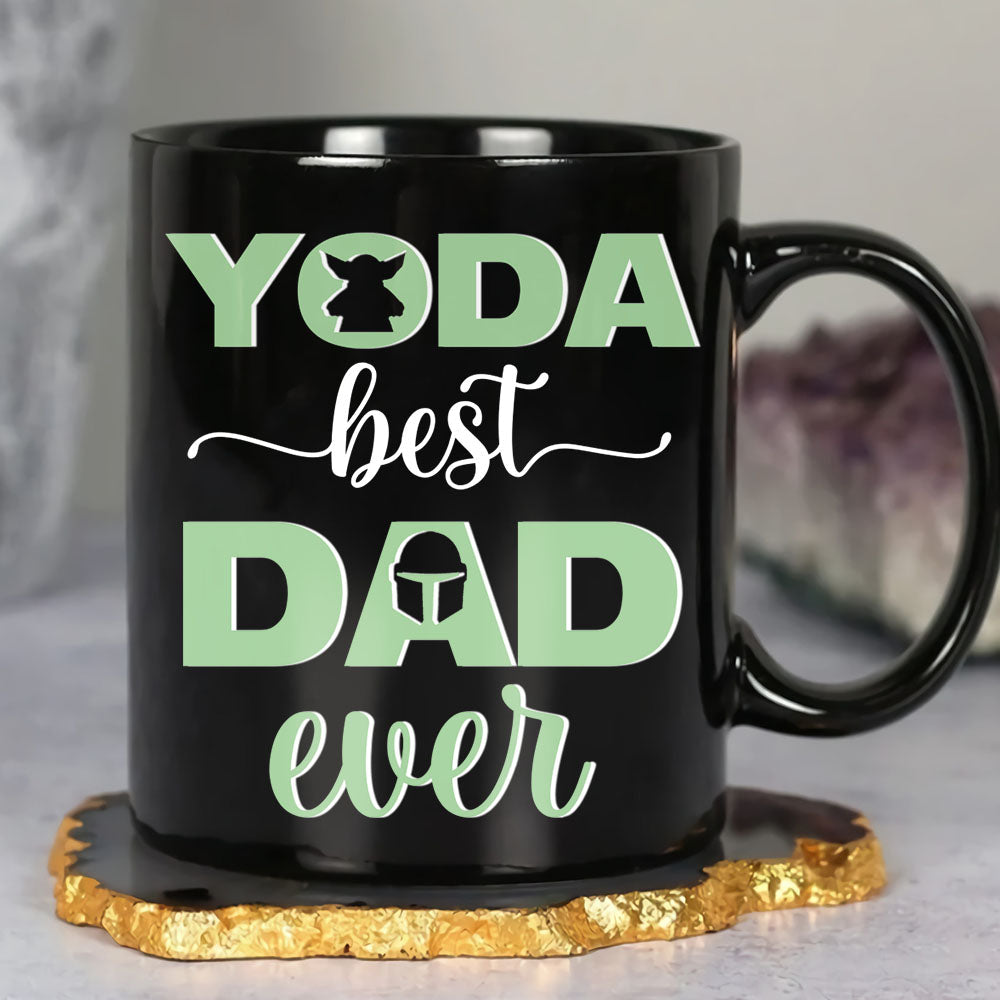 Personalized Yoda Best Dad Mug - Custom Names Coffee Mug PopCulturePrints