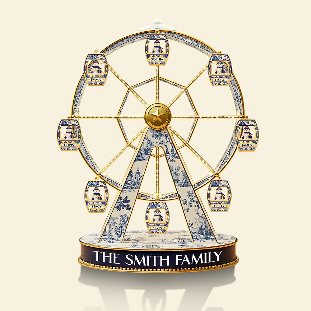 Bring Joy This Christmas with Personalized Snowman Family Acrylic Plaque - A Custom Gift for Loved Ones Shaped Plaques PopCulturePrints