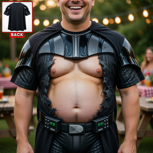 Embrace Your Dark Side in Style - Dark Space Armor Funny 3D Shirt - Personalized Gift for All Occasions AOP Products PopCulturePrints