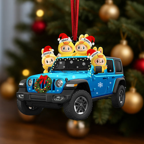 “Off-road Adventurers Assemble!” - Monster Duck Off-road Christmas Ornament - Personalized Gift for Outdoor Enthusiasts Ornament PopCulturePrints