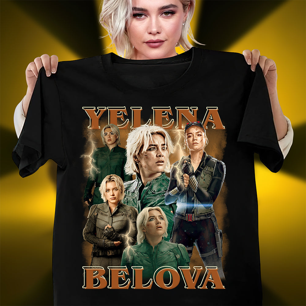 “Embrace the Strength of Yelena Belova” - Customizable Shirt - Perfect Gift for Marvel Fans Shirts PopCulturePrints