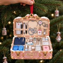 Load image into Gallery viewer, Nurse Christmas Ornament - Personalized Gifts for Christmas 09ttlu081026 Ornament PopCulturePrints
