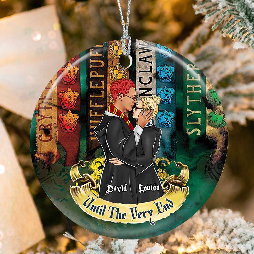 Personalized Wizard Couple Christmas Ornament - Until The Very End