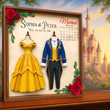 Load image into Gallery viewer, Dressed For Forever Acrylic Plaque - Personalized Married Gifts For Couples Shaped Plaques PopCulturePrints
