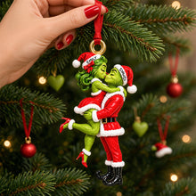 Load image into Gallery viewer, Mischievous Kissing Duo Christmas Ornament - Personalized Gifts For Couple 05tydh091026 Ornament PopCulturePrints
