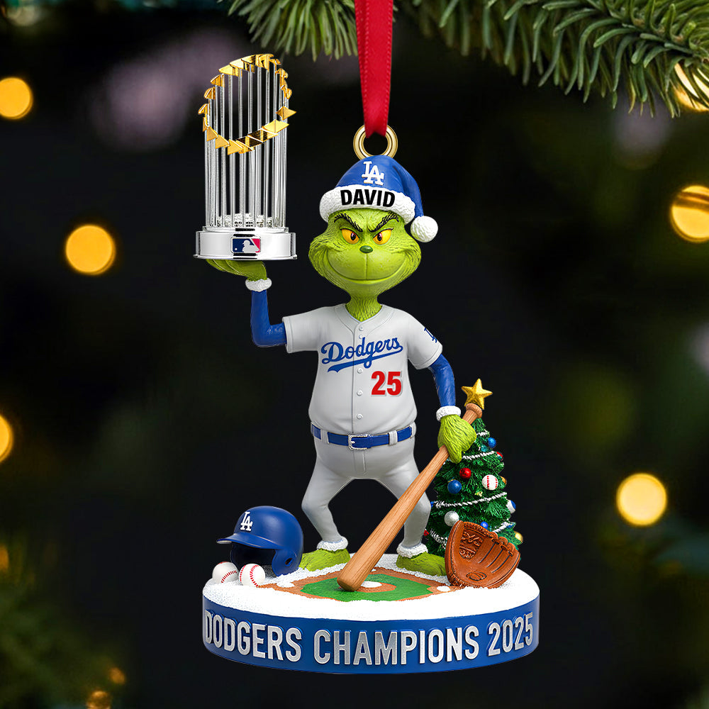 Celebrate the Champions! Personalized 2025 Christmas Ornament for Sports Lovers Ornament PopCulturePrints