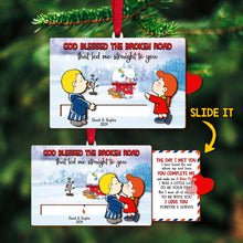 Load image into Gallery viewer, Custom Christmas Ornament for Couples - Personalized Valentine&#39;s Day Gifts Ornament PopCulturePrints
