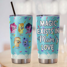 Load image into Gallery viewer, Magic Exists in Mom&#39;s Love Personalized Tumbler - Custom Gifts for Family Tumbler Cup PopCulturePrints
