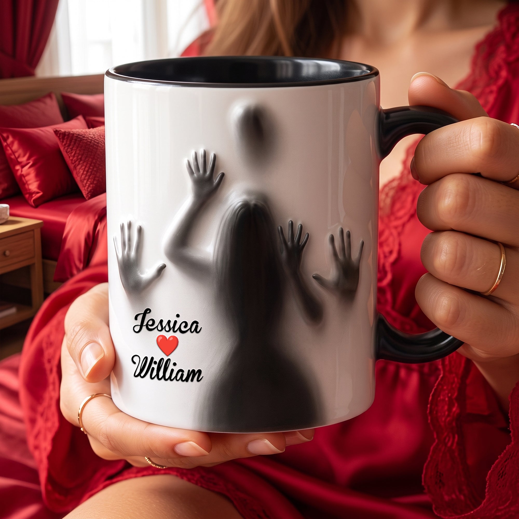 Naughty Couple Magic Heat Changing Mug - A Fun Personalized Gift for Couples Coffee Mug PopCulturePrints
