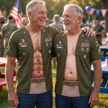 Load image into Gallery viewer, "Serve with Pride: A Funny Military Shirt for Veterans" - Personalized Patriotic Gifts AOP Products PopCulturePrints

