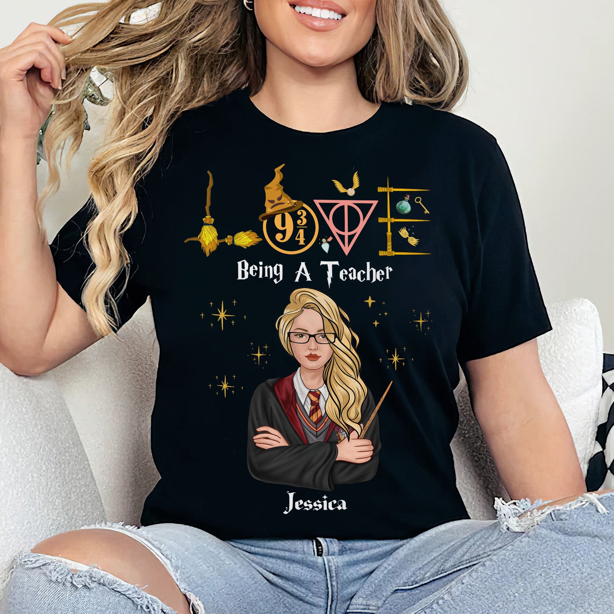 Personalized Harry Potter Themed Teacher T-shirt