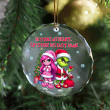 Load image into Gallery viewer, Custom Cartoon Christmas Couple Ornament | Personalized Valentine&#39;s Day Gifts Ornament PopCulturePrints
