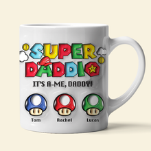 Load image into Gallery viewer, Super Daddio Personalized Coffee Mug for Father&#39;s Day Coffee Mug PopCulturePrints
