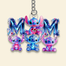 Load image into Gallery viewer, &quot;Mom&#39;s Love Shines Bright&quot; - Personalized Keychain for Moms, Gifts for Mom and Grandma Keychains PopCulturePrints
