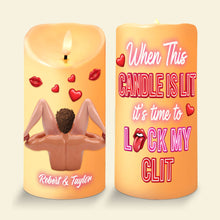 Load image into Gallery viewer, Spark Romance with Our Naughty Couple LED Candle - Personalized Gifts for Couples Led Candle PopCulturePrints
