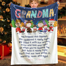 Load image into Gallery viewer, Personalized Grandma Christmas Blanket - Custom Family Design Blanket PopCulturePrints
