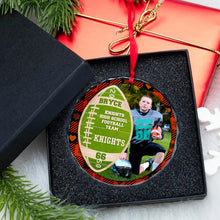 Load image into Gallery viewer, Personalized Football Player Christmas Ornament Ornament PopCulturePrints
