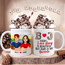Load image into Gallery viewer, Custom Baseball Couple Mugs - Perfect Valentine’s Day Gifts for Baseball Lovers Coffee Mug PopCulturePrints
